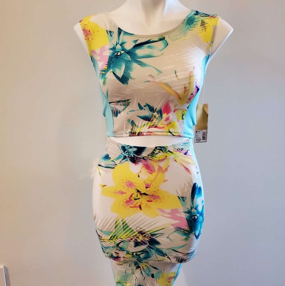 Nicki Minaj Summer Fitted Skirt Set